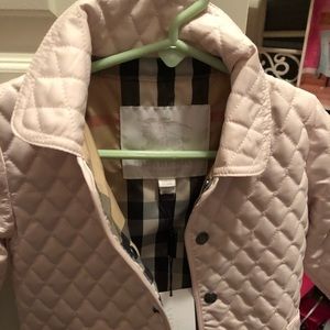 Burberry Pale Pink quilted jacket